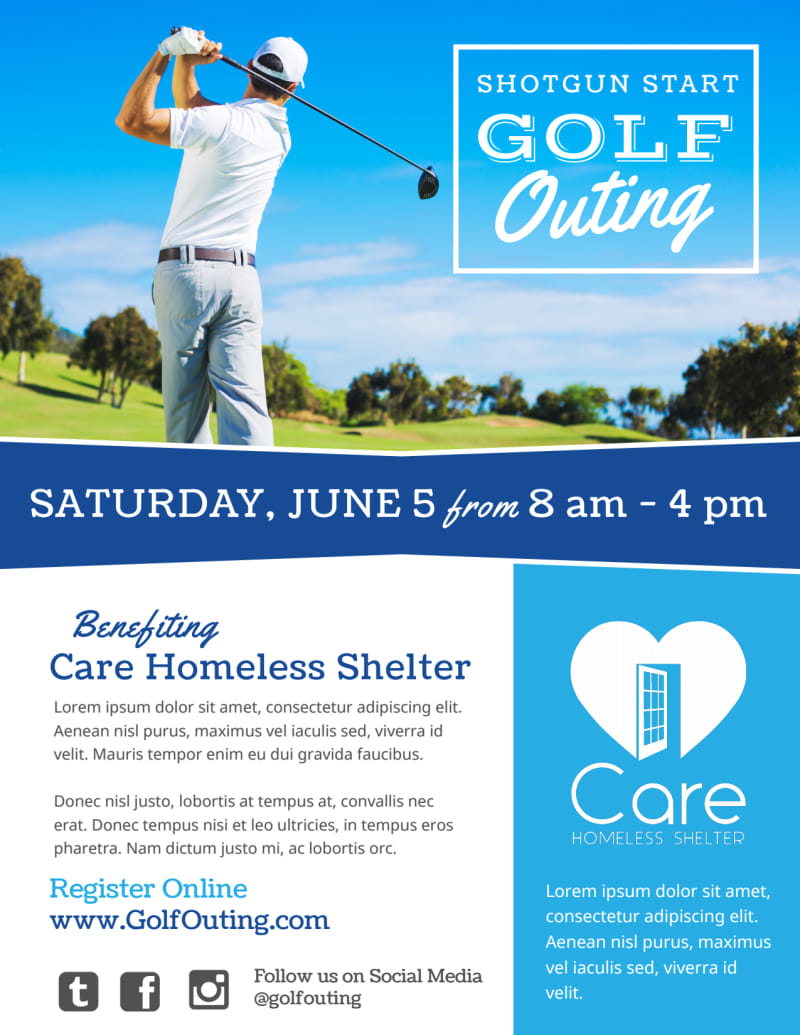Classic Golf Outing Flyer Template | MyCreativeShop