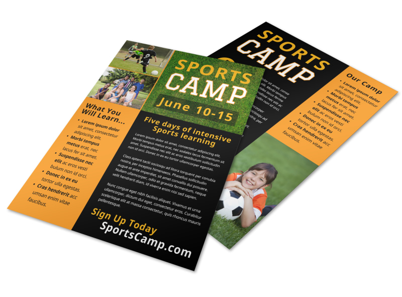 Sports Camp Flyer Template