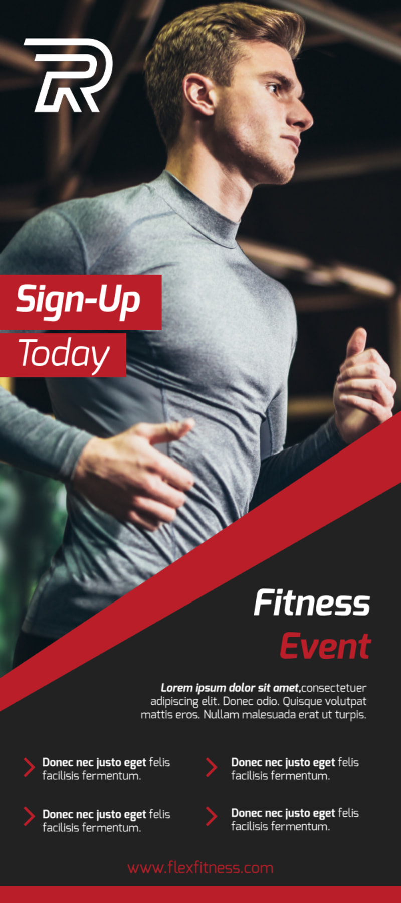 Fitness Sign Up Flyer Template