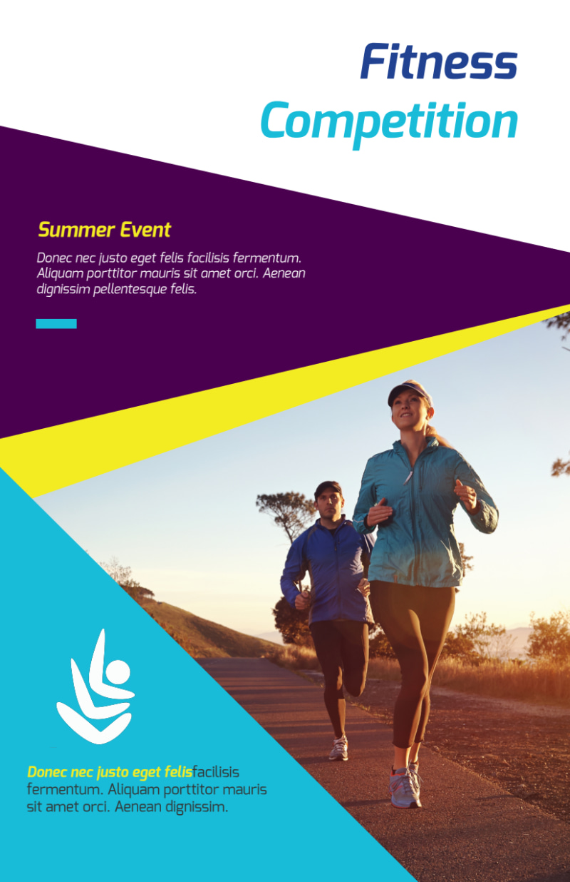 Fitness Event Competition Flyer Template