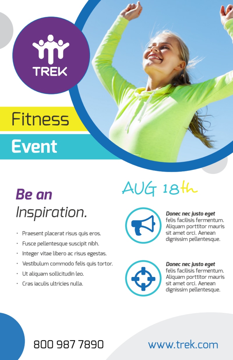 Awesome Fitness Event Flyer Template