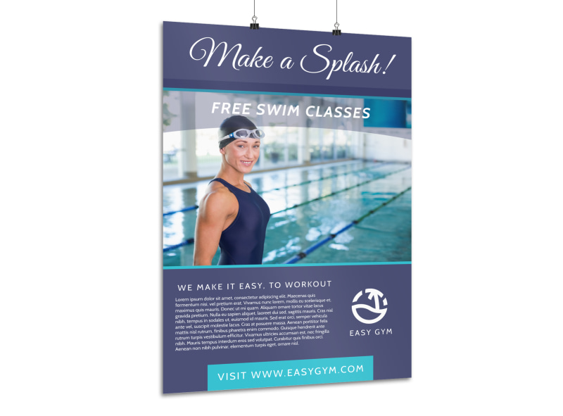Swim Class Poster Template | MyCreativeShop