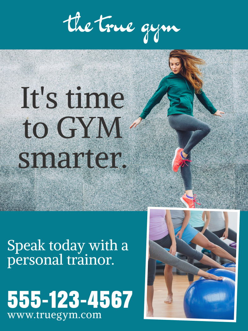 Gym Smarter Poster Template