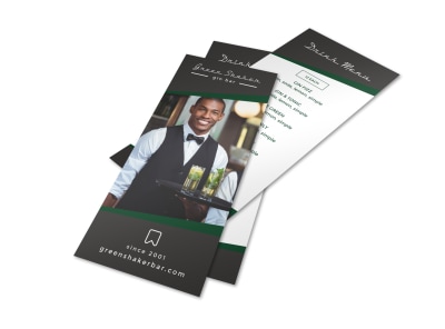 Basic Bar Menu Template preview