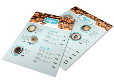 Awesome Coffee Shop Menu Template preview