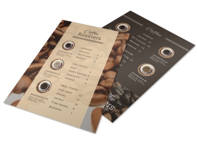 Classic Coffee Shop Menu Template preview
