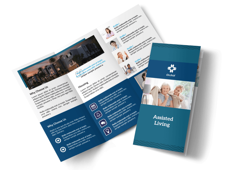 Professional Assisted Living Tri-Fold Brochure Template