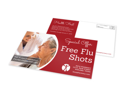 Flu Shot EDDM Postcard Template preview