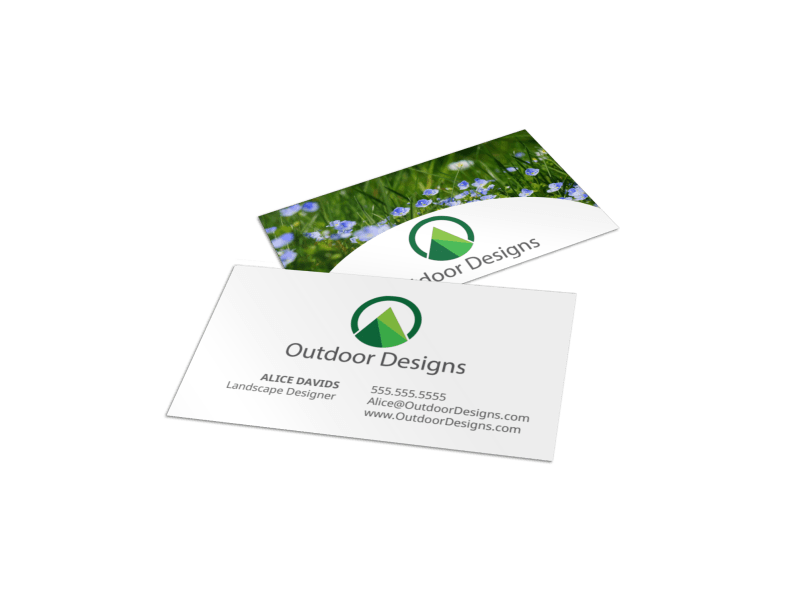 Outdoor Landscaping Business Card Template