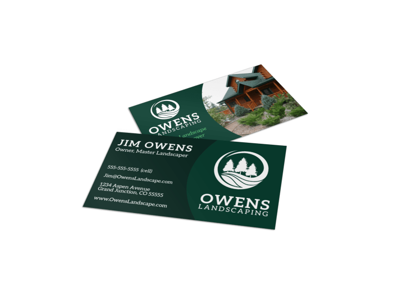 Quality Landscaping Business Card Template MyCreativeShop