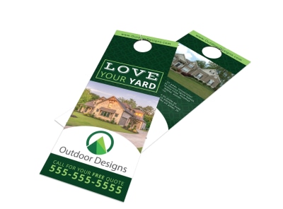 Love Your Yard Door Hanger Template preview