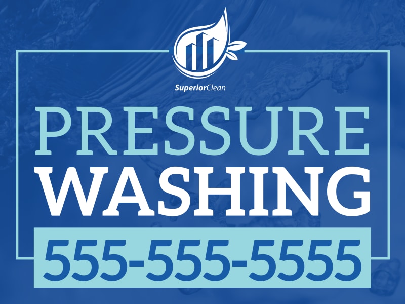 Simple Pressure Washing Yard Sign Template