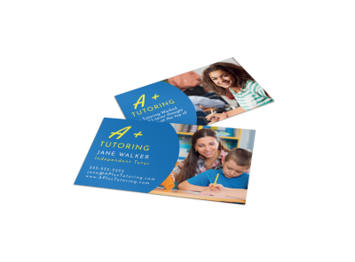 Tutoring Business Card Templates | MyCreativeShop
