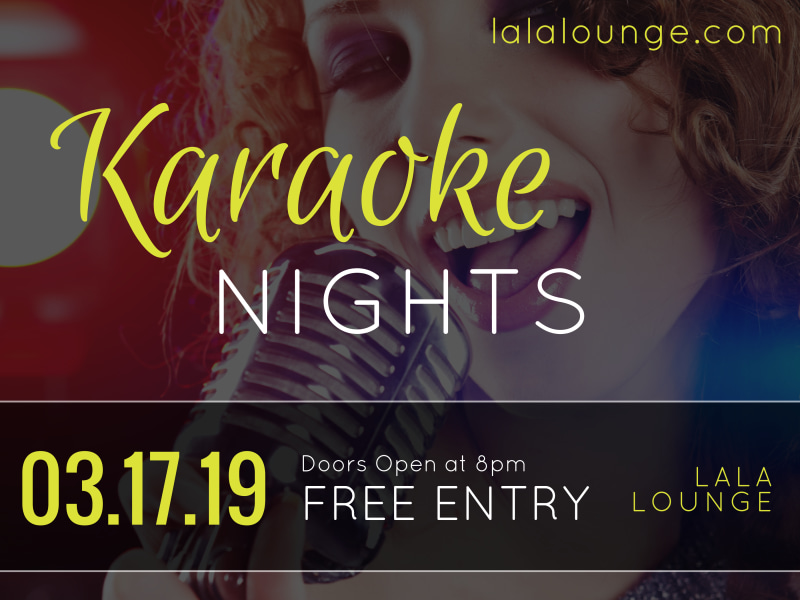 Karaoke Night Yard Sign Template