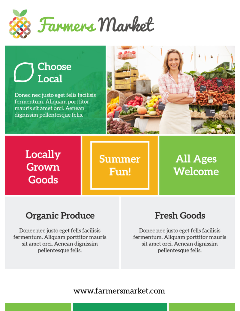 Fun Farmers Market Flyer Template