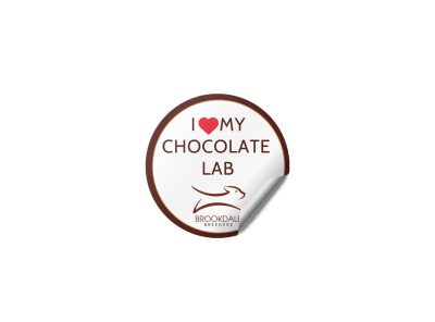 Chocolate Lab Sticker