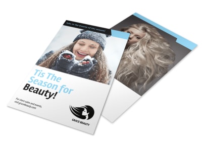 Christmas Salon Flyer Template preview