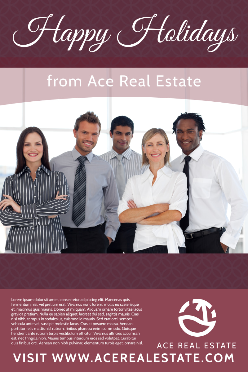 Christmas Real Estate Poster Template