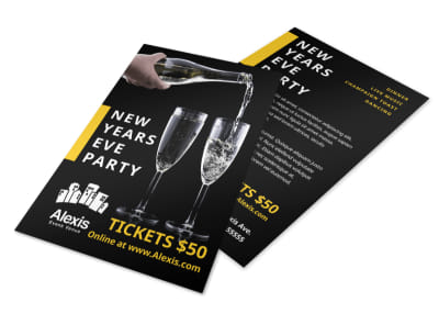 New Year Party Flyer Template preview