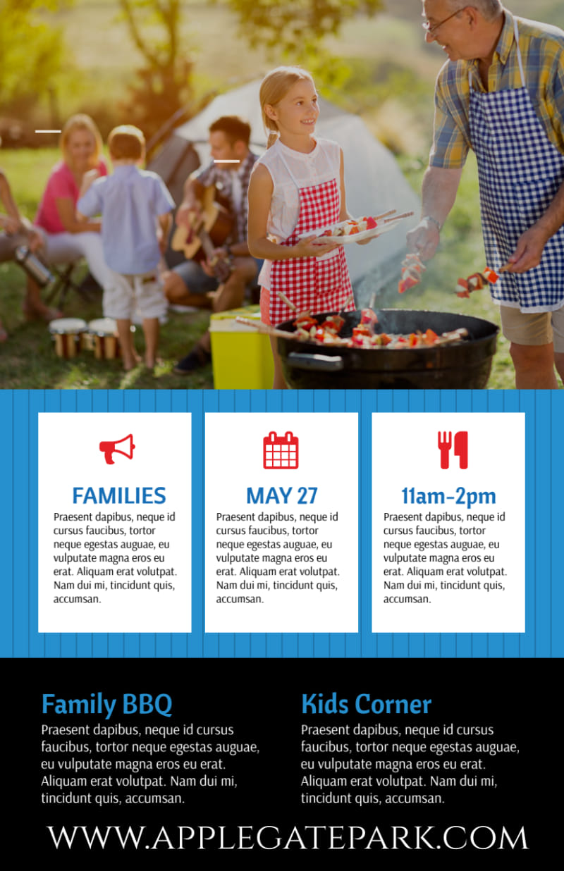 Memorial Day Potluck Flyer Template