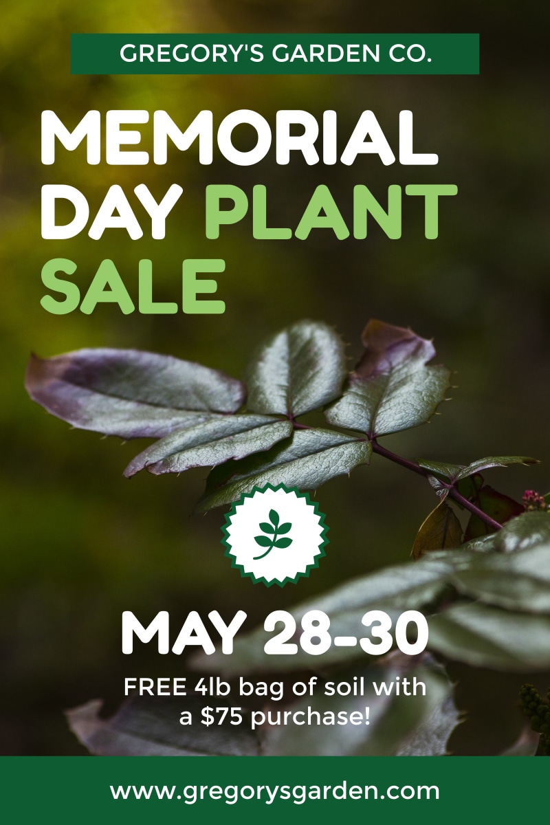Memorial Day Plant Sale Poster Template
