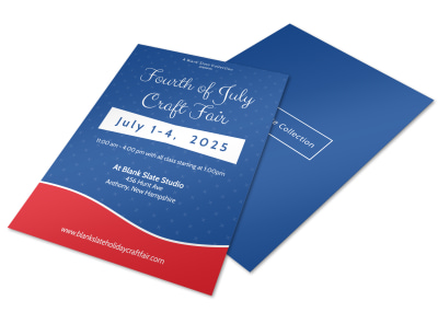 4th Of July Craft Fair Flyer Template preview