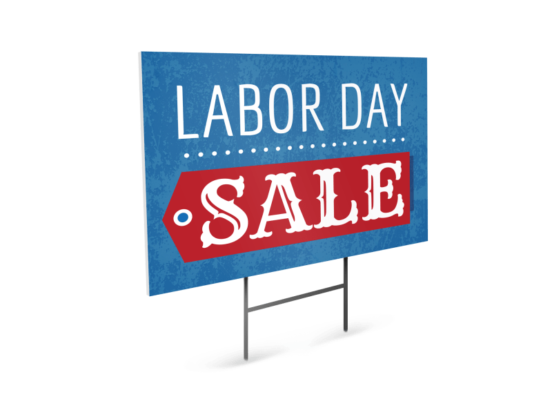 Classic Labor Day Yard Sign Template | MyCreativeShop
