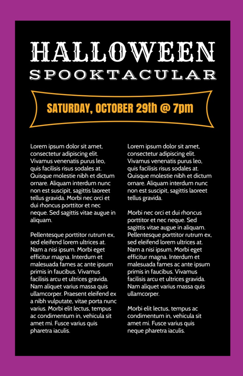 Halloween Spooktacular Flyer Template MyCreativeShop
