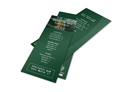 Saint Patrick's Day Menus Template Preview