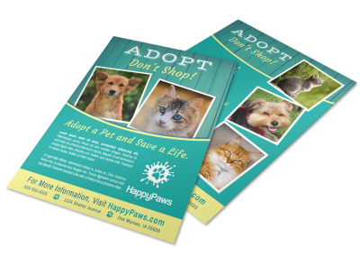 Pet Adoption Flyers Template Preview