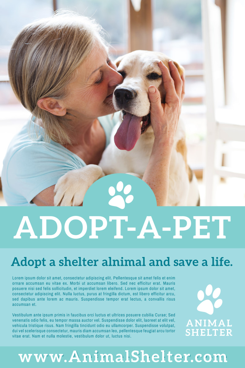 Adopt A Pet Poster Template MyCreativeShop
