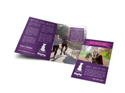 Purple Dog Walking