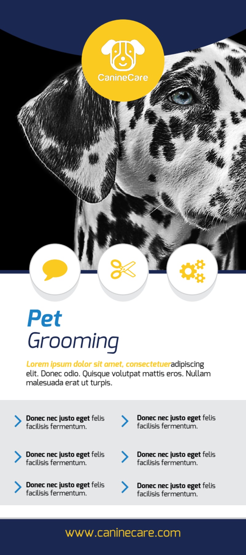 Dog Grooming Flyers Template