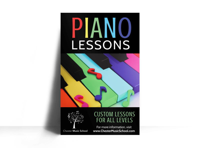 Piano Lesson Poster Template | MyCreativeShop