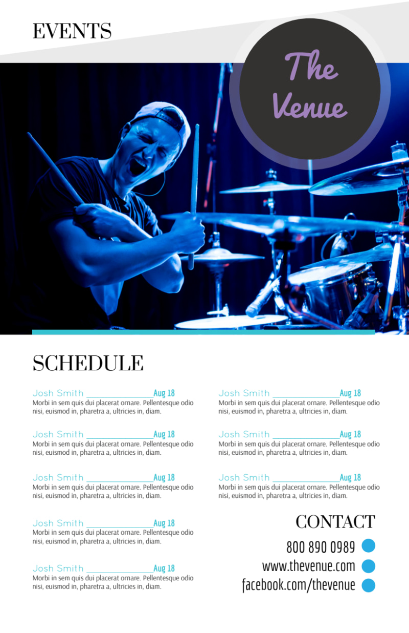 Concert Venue Flyer Template MyCreativeShop