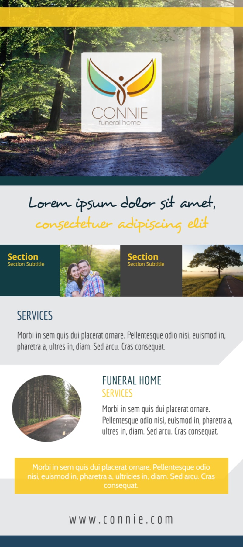 Elegant Funeral Home Flyer Template