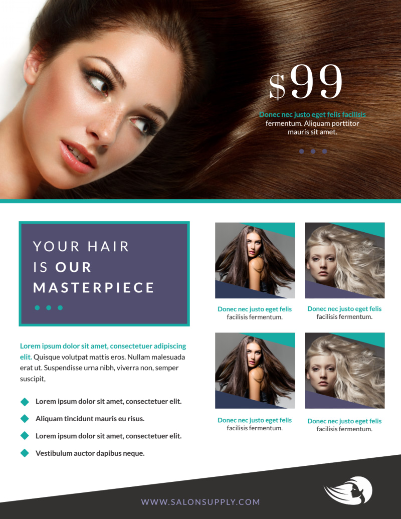 Hair Salon Beauty Supply Flyer Template