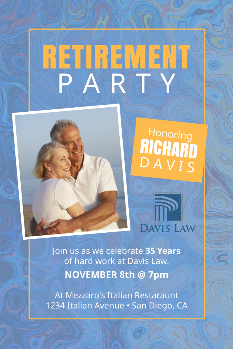 Fun Retirement Party Poster Template