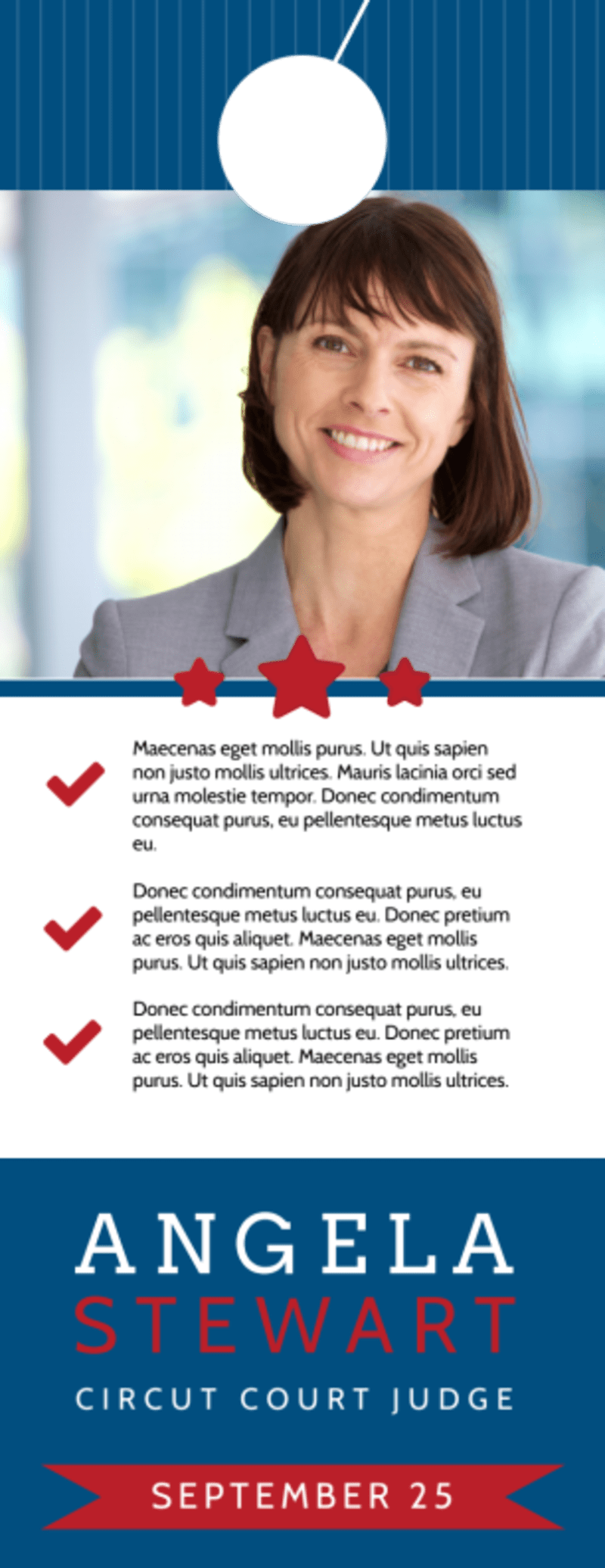 Vote City Council Door Hanger Template