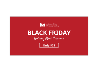 Black Friday Mini Session Twitter Post