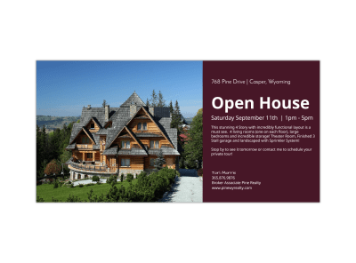 Open House Twitter Post