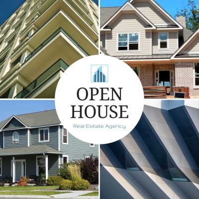 Collage Open House Instagram Post