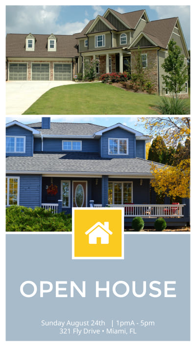Simple Open House Instagram Story