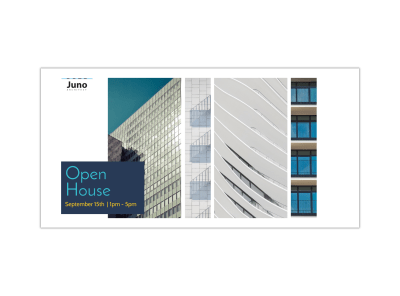 Modern Open House Twitter Post