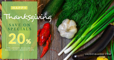 Thanksgiving Sale Facebook Post