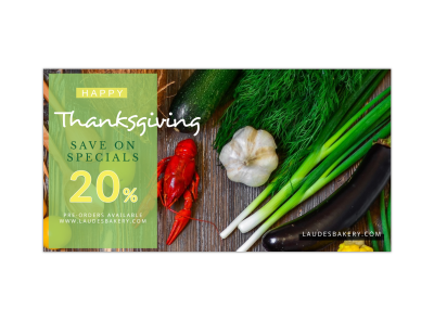 Thanksgiving Sale Facebook Post