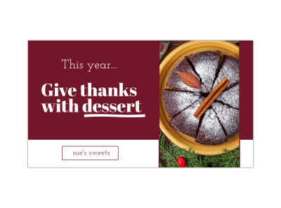 Thanksgiving Bakery Facebook Event Cover