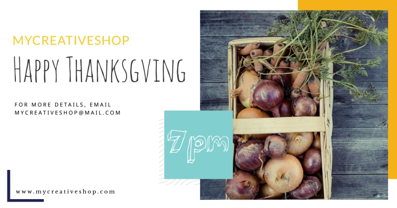 Happy Thanksgiving LinkedIn Post Template