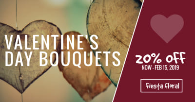 Valentine's Day Floral Facebook Post