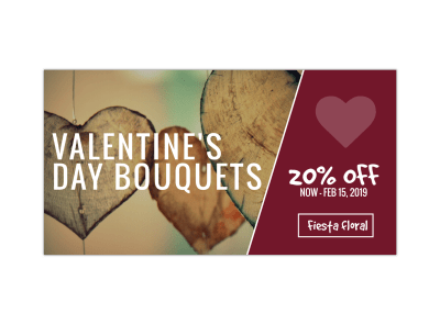 Valentine's Day Floral Facebook Post